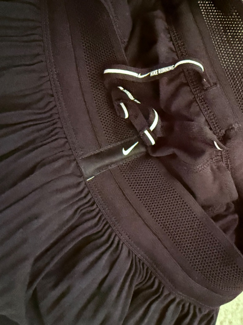 NWOT Nike AeroSwift Women's Black Performance Shorts Sz XS - Picture 5 of 6